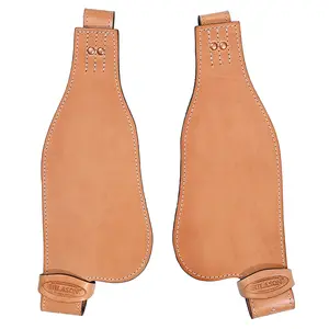 Hilason Leather Youth Saddle Replacement Fender Pair With Hobble Straps