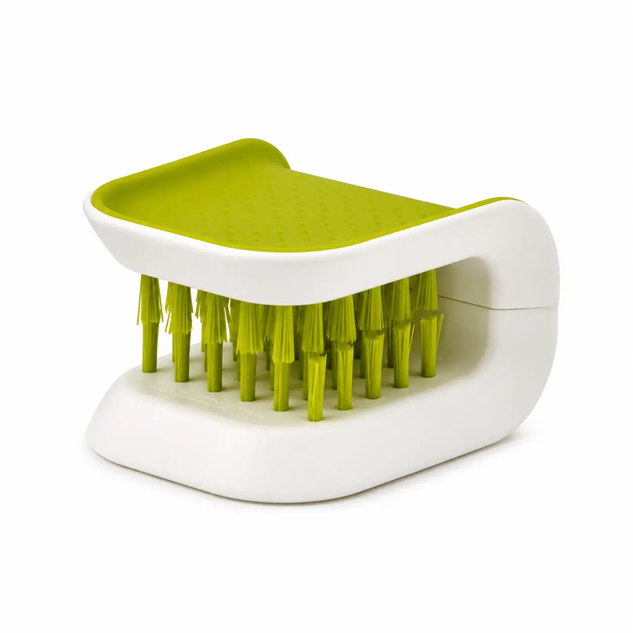 1 Piece U-Shaped Knife Cleaning Brush with Double-Sided Bristles, Pad and Soap Compatibility for Kitchen Utensils, Knives and Small Tableware Daily Washing
