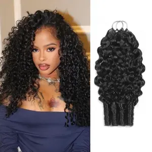 Crochet Hair Human Hair Extensions Miracle Knots Pre-Separated Pack– Knotless Boho Braids, 4-5 Packs for Full Head, Multiple Curly & Wave Textures Protective Hairstyles For Black Women Vacation Hair #Summervibess