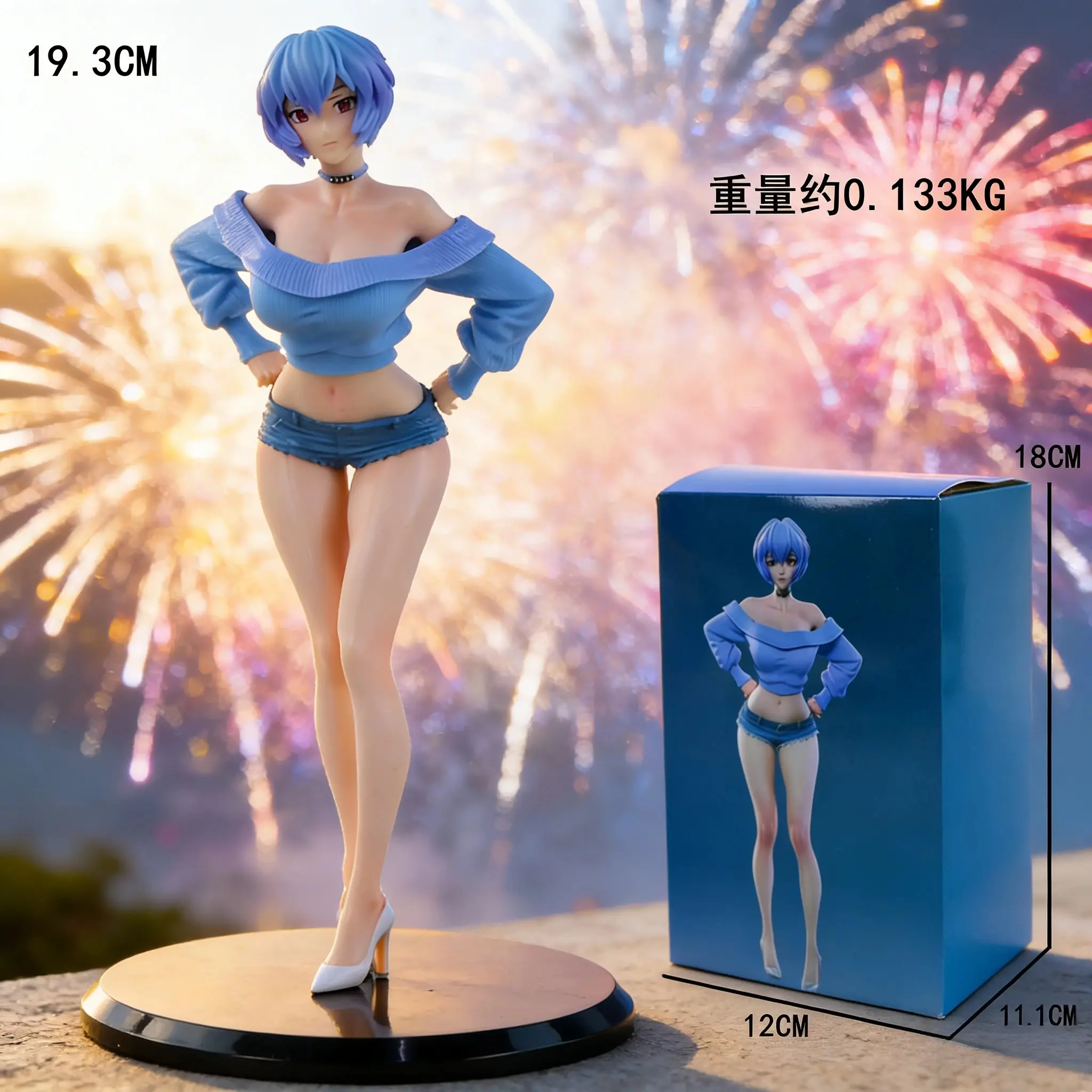 Neon Genesis Evangelion Ayanami Rei Casual Wear Figure Anime Girl Model Collectible Gift  figure