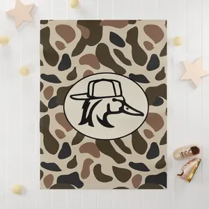 Camo "Redneck Duck" Soft Fleece The Velveteen Plush Blanket for Sofa Farmhouse Decor Lightweight Throw for Couch Bed All Seasons