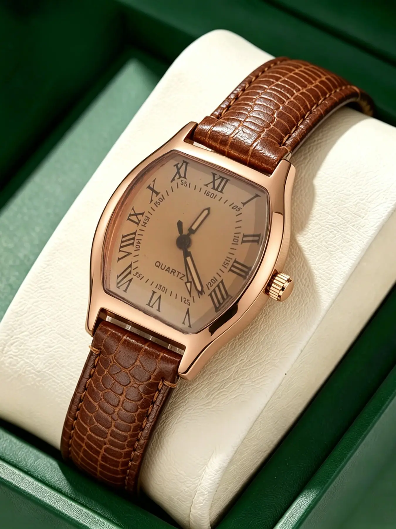 Fashion Retro Digital Watch, Casual Square Leather Strap, Elegant Vintage Quartz Watch for Women, Mother's Day Gift Box Set, Square Watches