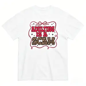 Adulting Is a Scam ~ Unisex Short Sleeve CC Garment Dyed T-Shirt Printed in the USA