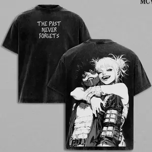 Dabi x Toga My Hero Academia Anime Double Printed Vintage Washed Tee Unisex Oversize Anime Manga Washed Heavyweight Cotton T-shirt 8DV