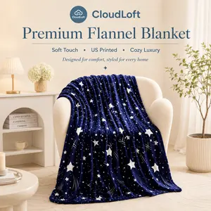 【Father 's Day Gift】Soft Cozy Blanket Shooting Star Pattern Bed Blanket Spring And Summer Room Decor Bedroom Decor Couch for Living Room Daily Claim My Gift Valentine'S Day Back to School