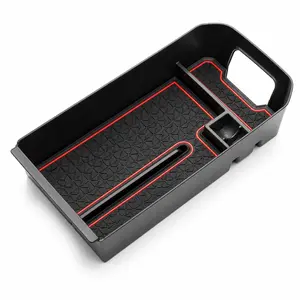 Car Center Console Organizer Tray with Anti Slip Mat – Interior Storage Insert