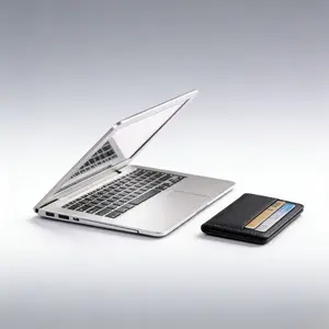 Easter gift New Portable Mini Laptop Shaped Cosmetic Mirror Travel Makeup Mirror with HD Clear Image, Lightweight Pocket Mirror for Purse, Travel & On-the-Go Touch Ups Give stickers