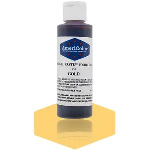 AmeriColor, Gold, 4.5 Ounce, Soft Gel Paste Food Color