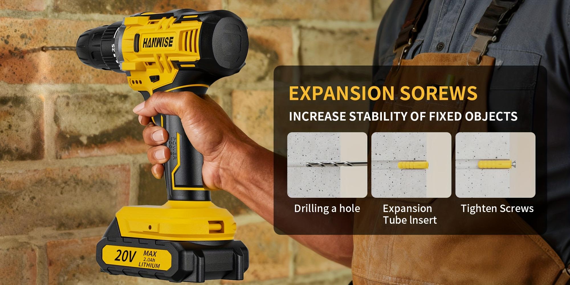 Wireless Lithium Drill Set With 20V/12V Options, Featuring LED Light And 25+1 Adjustable Torque Settings. Essential For Home RepairsAnd DIY Projects, An Excellent Choice As A Gift., Construction Work, Household Maintenance, Power Drill Set.