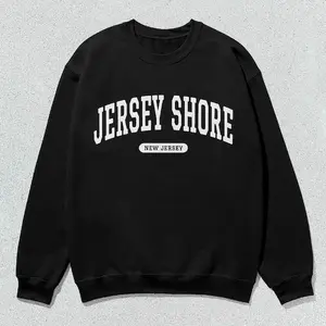 Jersey Shore Sweatshirt New Jersey Collegiate Crewneck Sweater Unisex