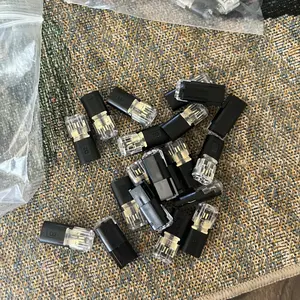 Double-Wire Plug-in Connector LED Light Strip Connectors 2 Pin, Low Voltage Wire Connector with Locking Buckle, Fast Connect Plugs LED Connectors for Strip Lights, Halloween & Christmas Decoration Light Strip Connector