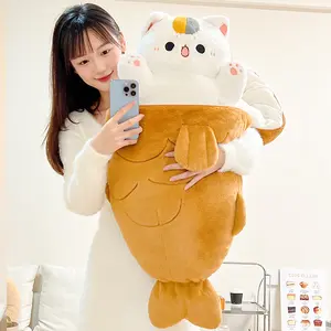 80cm Taiyaki Snuggle Pillow Aesthetic Animal Plushie Kawaii Body Pillow