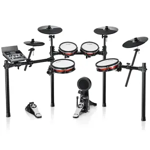 Donner DED-300X Electronic Drum Set, Professional 5-Pad & 4-Cymbal Setup, Upgraded Sound Module