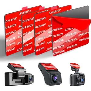 Very High Bond Sticky Adhesive Pad for Dash Cam Windshield, 4Pcs 2.83" Square Heat-Resistant Double-Sided Replacement Sticker for Dashcam Car Mount, Glue S