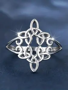 Hollow out Design Statement Ring for Women & Girls, Fashion Jewelry for Party, Daily Clothing Decor, Trendy All-match & Exquisite Jewelry for Birthday Gift, Jewelry Gifts