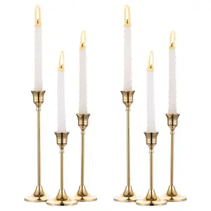 Candle Holder Set, 6 Counts/set Modern Candle Holder, Decorative Candle Holder for Wedding, Dinner Party, Church, Decoration Items, Home Goods, Halloween, Candle Stand