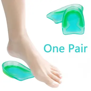 1 Pair Heel Cups for Heel Pain Sport Traction Shock Absorbing Lightweight Gel Heel Inserts for Kid's with Sensitive Heels, Heel Spurs, Plantar Fasciitis, or Ankle Pain by Plantarecover, 1 Pair