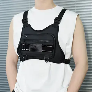 Outdoor Sports Chest Bag Adjustable EDC Travel Chest Pack Anti-Theft Multi-Functional for Workouts Cycling Hiking Motorcycle Accessories