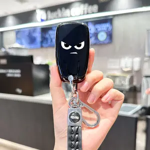 for Chevy Key Fob Cover with Car Key Fob Case Compatible with Chevrolet 2016-2021 Chevy Equinox Malibu Camaro Cruze Blazer Smart Key Protector Holder