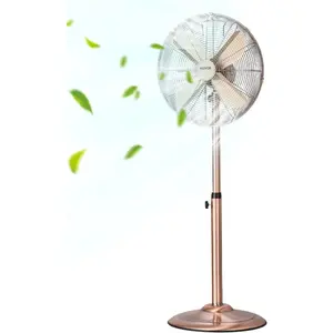 VEVOR Industrial Pedestal Fan, 20 Inch Standing Fan with 46.9 to 59.6 Inches Adjustable Height, Floor Fans with 3 Adjustable Speeds, High Power Room Fans for Office, BlackVEVOR Super Brand Day