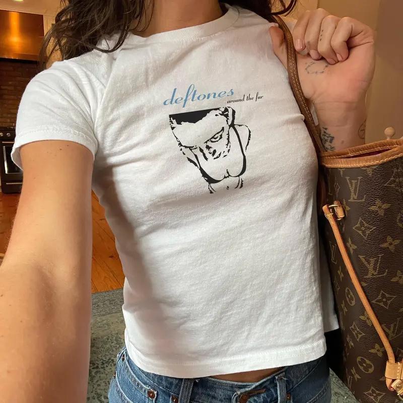 Around The Fur Baby Tee, Vintage Alt Metal Band Graphic Shirt, Slim Fit Y2K Aesthetic Top, Retro Streetwear Music Tee, Unisex Fan Inspired Outfit Shirt