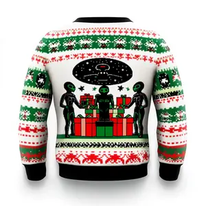 Festive Aliens Ugly Christmas Sweater - Funny Holiday Gift for Men, Women & Kids | Perfect for Family Gatherings & Group Parties