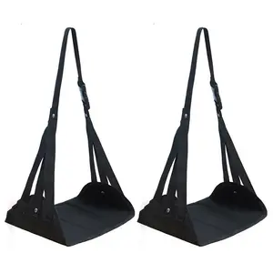 Portable multifunctional car footstool, adjustable footrest for home and office, non-slip bottom design rest stool, indoor and outdoor dual-use folding footstool, universal comfortable footrest for sedans and SUVs