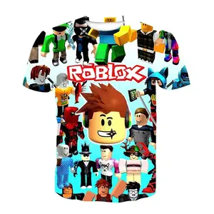 Roblox 3D Print Game-Inspired Streetwear T-Shirt – Casual Harajuku Style Short Sleeve Top