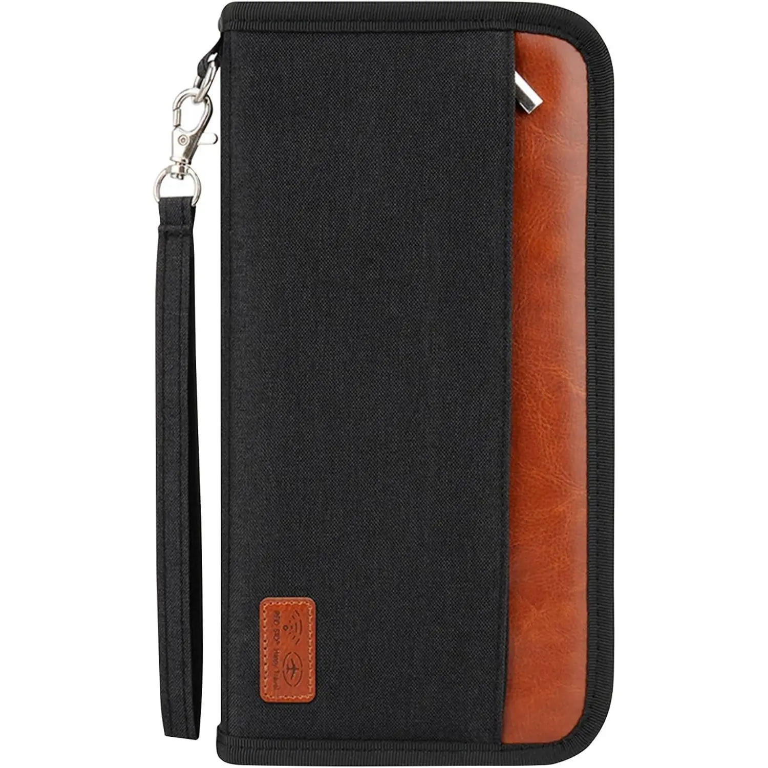 Passport Holder Family Travel Large RFID Blocking Passport Organizer, Travel Essentials Premium Wallets Credit Cards Case, Multi Pocket Waterproof Document Bag for Airports Vacations Business Trips