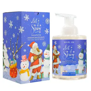 ROMIIE ZOI Christmas Foaming Hand Soap with Gift Box- Let It Snow, Infused with Winter Fruits - 500ml/ 16.8oz Nail Essence