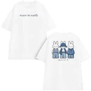 Wave To Earth Miffy Shirt New T shirt Vintage All Sizes Casual Crewneck Shortsleeve Menswear T-Shirt