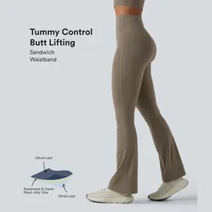 Halara UltraSculpt™ High Waisted Butt Lifting Tummy Control Bootcut Yoga Leggings with Pockets