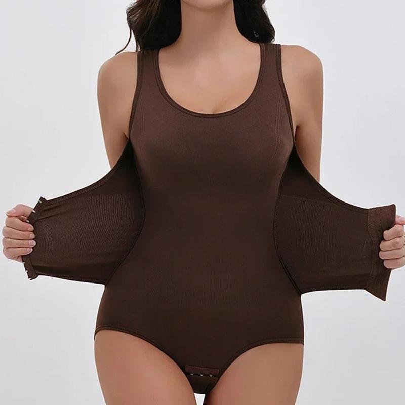 Women Zipper Bodysuit Shapewear For Daily Wear And Posture Support, Integrated Belt Body Shaper Top With Tummy Control, Waist Support, Firm Compression Women Zipper Bodysuit Shapewear For Daily Wear And Posture Support, Integrated Belt Body Shaper Top With Tummy Control, Waist Support, Firm Compression