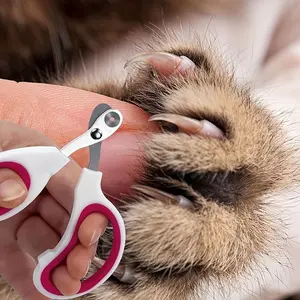 Pet Cat Claw Clipper, Safe Round Hole Design Prevents Bleeding, Suitable for All Sizes and Breeds of Cats, 1 Count