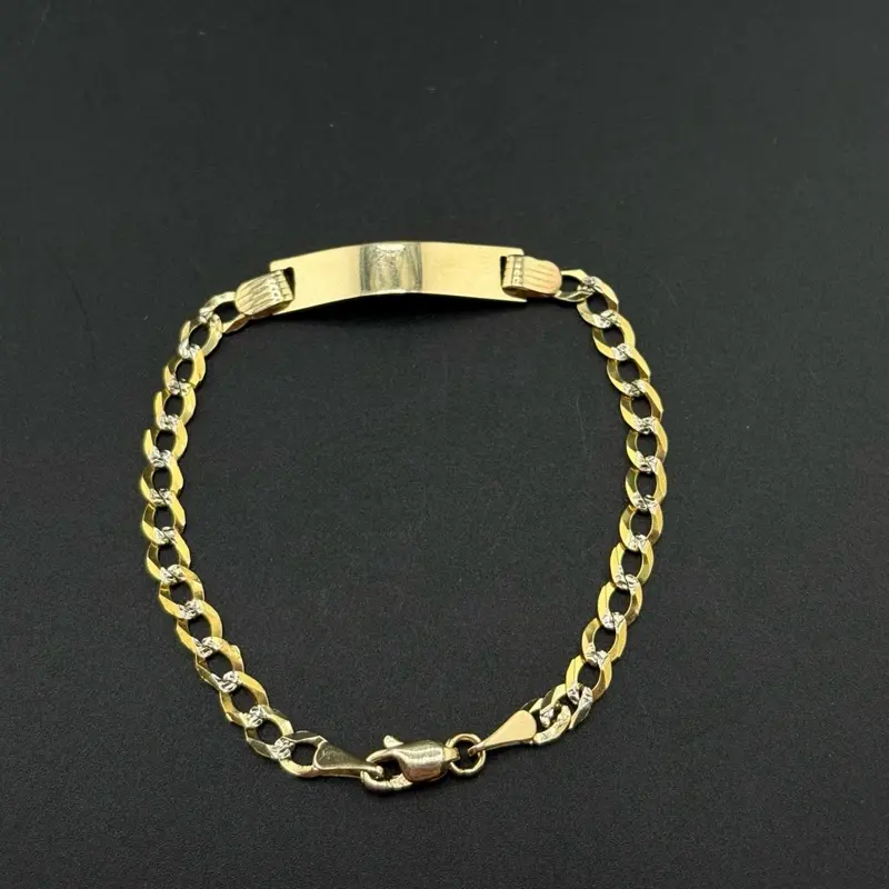 Baby solid 14k Gold Bracelet, Size 6 Baby Costume Jewelry for Infants