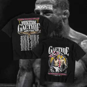 UNDISPUTED Justin Gaethje Heavy Cotton Shirt UFC Shirt The Highlight Tshirt Hoodie Zip Up Hoodie MMA Fan Apparel Menswear Direct-to-garment Breathable Printing