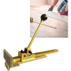 Professional Hardwood Flooring Jack with Felt Positioning Tool for Laminate Flooring Installation Hard Straight Tile Contractor Hand Tool