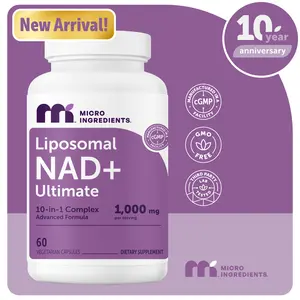 Micro Ingredients Liposomal NAD+ Ultimate 1,000mg, 60 Veggie Capsules