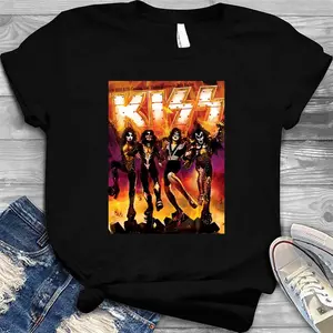 Kiss The Band- Rock Band Hard Rock Kiss Army Destroyer T-Shirt
