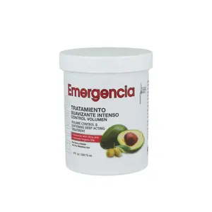 Emergencia Avocado & Olive Oil Hair Mask - 16oz Volume Control & Softening Treatment for Dry Frizzy Hair