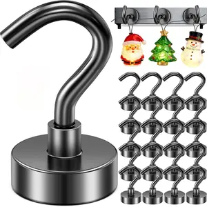 Magnetic Hooks 20lbs, Hanger Connector Hooks, Strong Magnetic Hook for Cruise Cabin & Ship Essentials, Durable Design for Secure Attachment