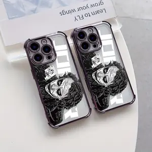 Cool Movie Jokers iPhone Case for 16 15 14 13 12 11 Pro Max XR XS Max 8 7 Plus, Shockproof Transparent Soft Back Cover