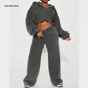 Portable Fleece Pants Set - Charcoal Gray