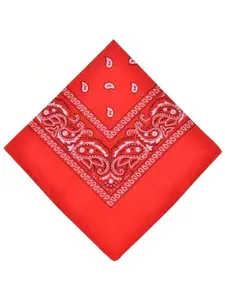 Men's Large Paisley Cotton Bandana, Classic Cowboy Style Novelty Headscarf, Durable & Stylish Accessory for Everyday Wear