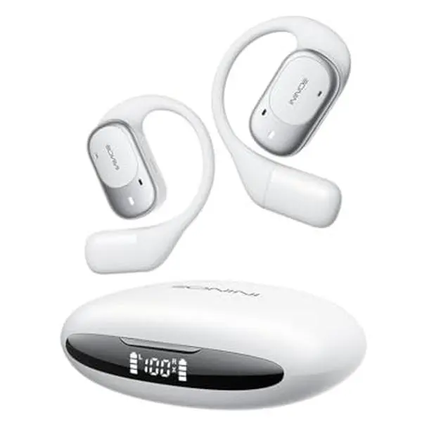 Open Ear Earbuds, Bluetooth 5.3 Wireless Open-Ear Headphones, 40H Playtime, ENC Clear Call, IPX5 Waterproof Sport Ear Hook Earphones for Running Workouts bluetooth-compatible