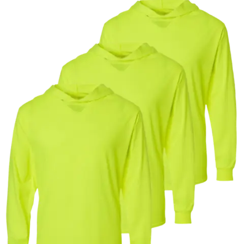 3 PACK Safety Long Sleeve with Hood Work wear Uniforms Cotton Menswear