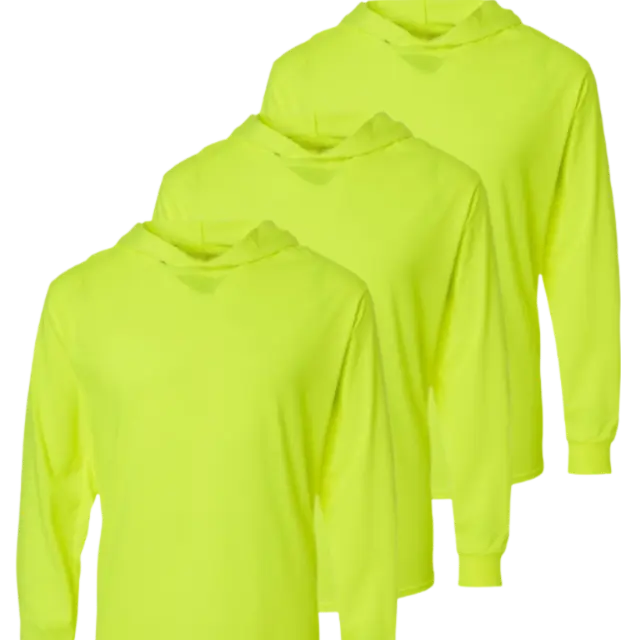 3 PACK Safety Long Sleeve with Hood Work wear Uniforms Cotton Menswear