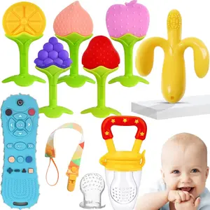 Baby Teething Toys - Freezer BPA Free Silicone Teether Chew Toys for Newborns & Infants