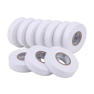 10-Pack White Electrical Tape , 3/4 in x 66ft, Industrial Grade UL/CSA Listed High Temp Electrical Tape Electric Super Vinyl