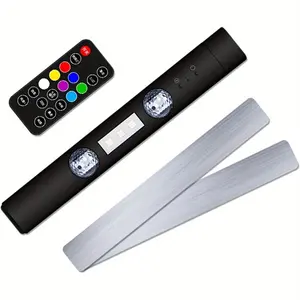 1pcs Multi-color Car Atmosphere Lights, Adjustable 5 Modes Ambient Lamp with Remote, Portable Usb Rechargeable Decorative Light, Practical Mood Lighting for Auto Interior Upgrade, Home Bedroom Decoration, Gaming Space and Daily Indoor Atmosphere Layout